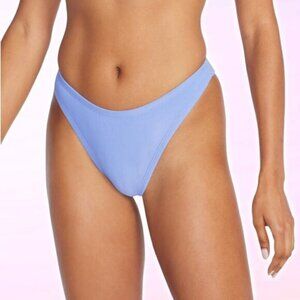 NWT SPEEDO Women's Rib Scoop Bikini Bottom Blue Size XL
